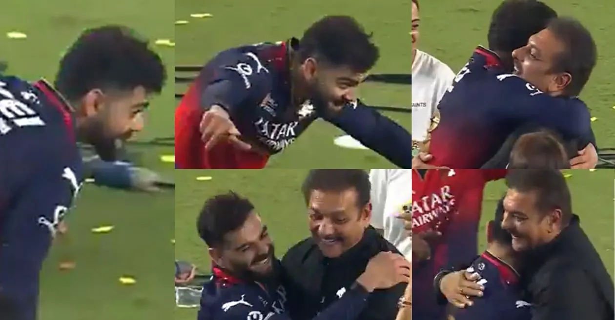 WATCH: Virat Kohli emotionally embraces Ravi Shastri with a warm hug after RCB clinch maiden IPL title