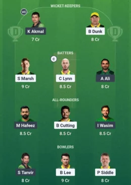 AAC vs PNC Dream11 team for July 29