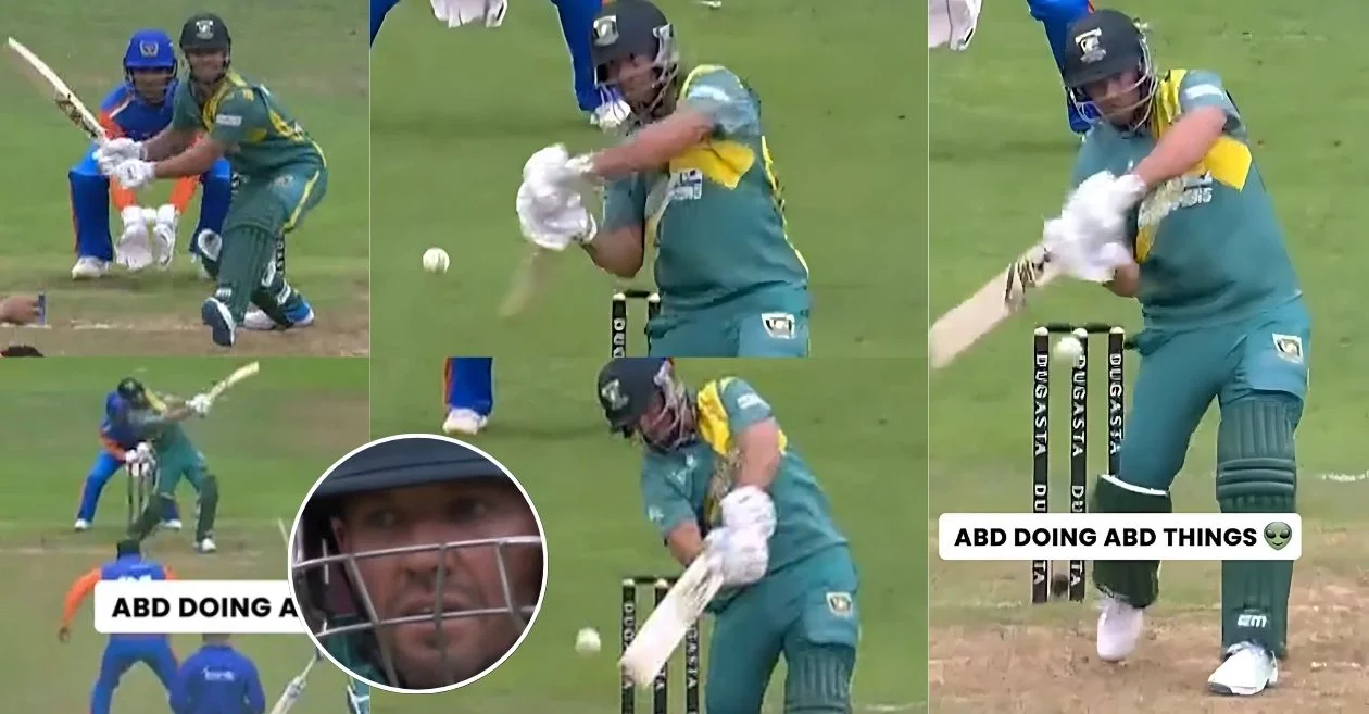 WCL 2025 [WATCH]: AB de Villiers turns back the clock with a breathtaking knock against India Champions