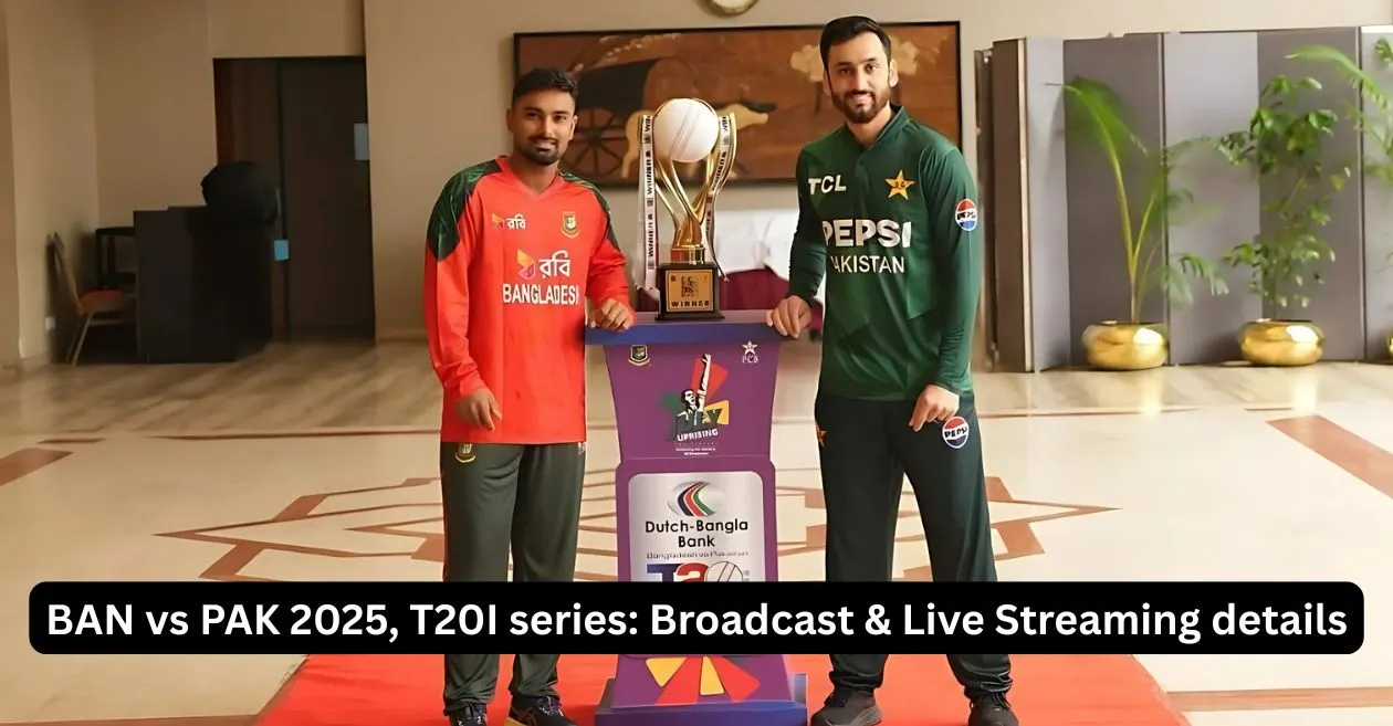 BAN vs PAK 2025, T20I series: Broadcast, Live Streaming details – When and where to watch in Pakistan, Bangladesh, USA, India & other countries