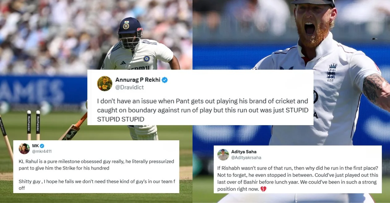 ENG vs IND: Fans fume as Rishabh Pant’s run-out mix-up with KL Rahul spoils India’s momentum on Day 3 of Lord’s Test