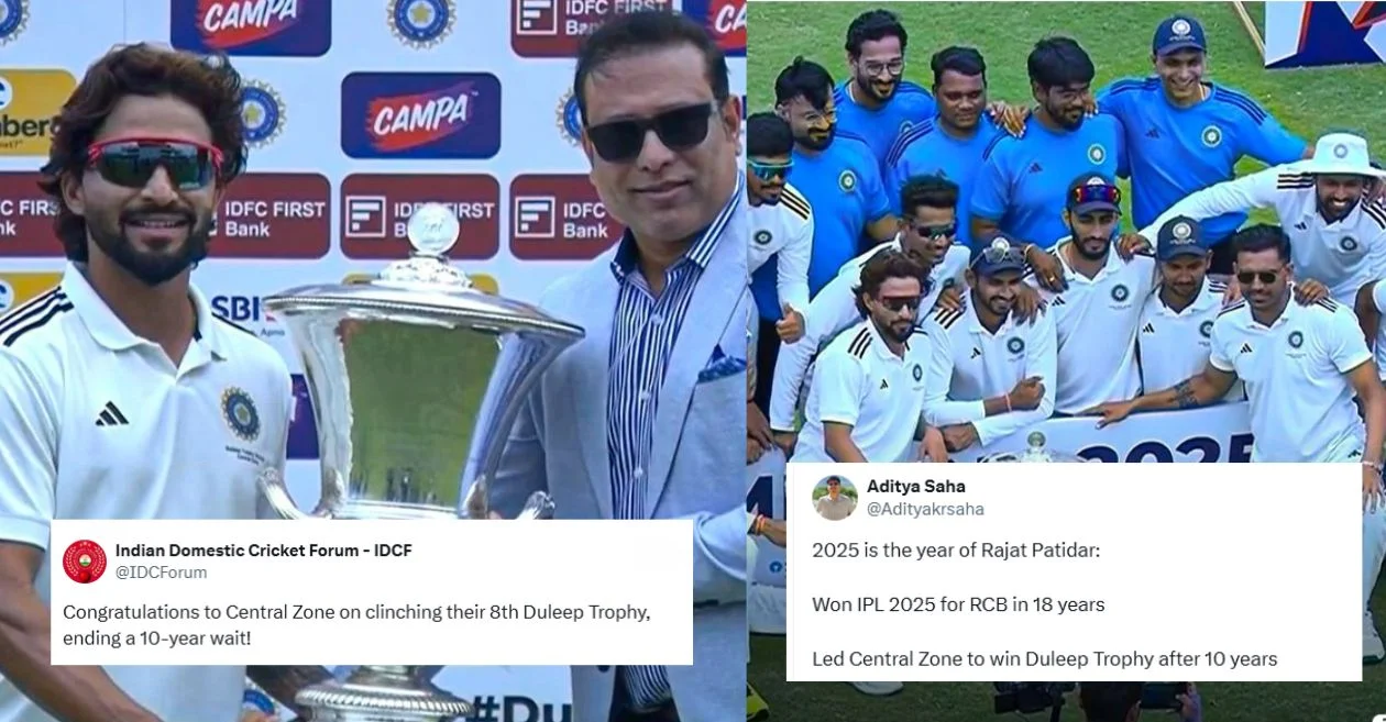 Duleep Trophy 2025 Final: Fans roar in delight as Rajat Patidar’s Central Zone thrash South Zone to win the title