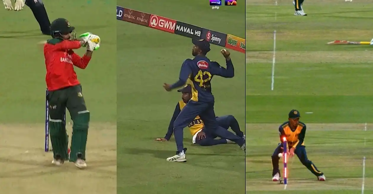 WATCH: Kamil Mishara’s sensational direct hit sends Towhid Hridoy packing in BAN vs SL Asia Cup 2025 clash