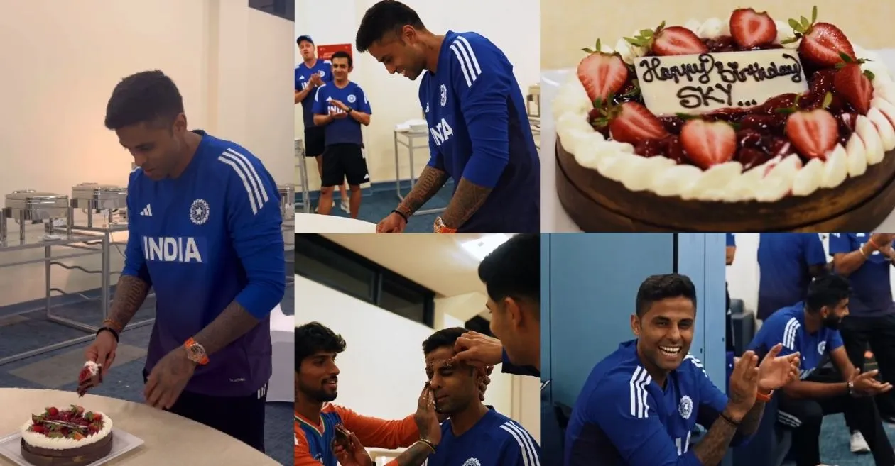 WATCH: Suryakumar Yadav rings in birthday celebrations with teammates after India beat Pakistan in Asia Cup 2025
