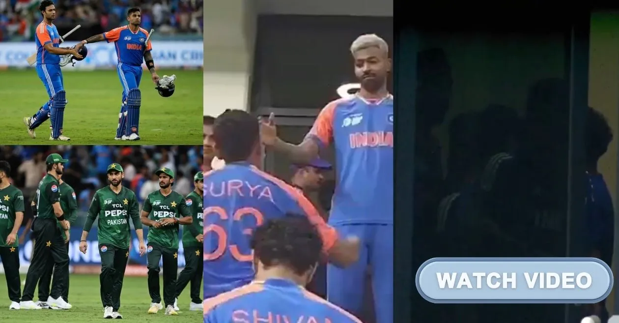 WATCH: High drama unfolds as Team India snubs Pakistan in post match handshake at Asia Cup 2025