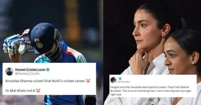 AUS vs IND: Fans blast Anushka Sharma as Virat Kohli registers successive ducks for the first time in ODI career AUS vs IND: Fans blast Anushka Sharma as Virat Kohli registers successive ducks for the first time in ODI career