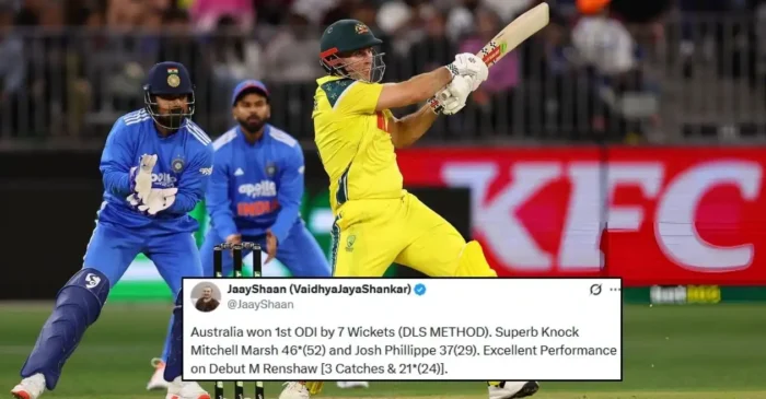 Fans react as clinical Australia beat India convincingly in rain-hit Perth ODI Fans react as clinical Australia beat India convincingly in rain-hit Perth ODI