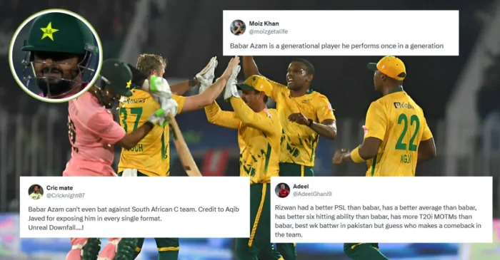 PAK vs SA: Fans brutally trolls Babar Azam as he registers silver duck in his T20I comeback PAK vs SA: Fans brutally trolls Babar Azam as he registers silver duck in his T20I comeback
