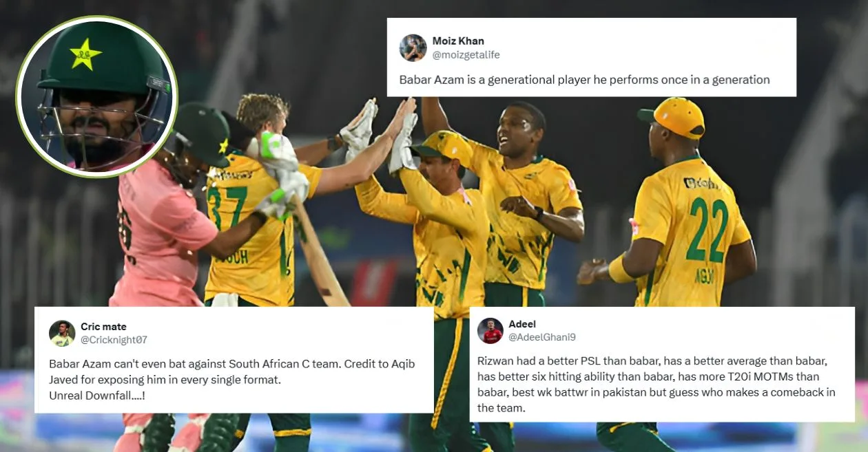 PAK vs SA: Fans brutally trolls Babar Azam as he registers silver duck in his T20I comeback