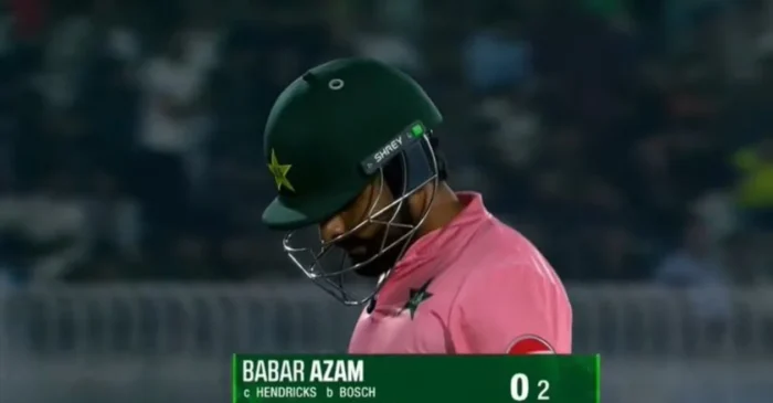 WATCH: Babar Azam’s T20I comeback turns sour with a duck as South Africa thrash Pakistan in Rawalpindi WATCH: Babar Azam’s T20I comeback turns sour with a duck as South Africa thrash Pakistan in Rawalpindi