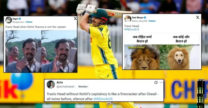‘He only performs when Rohit Sharma is captain’: Fans spark meme fest after Travis Head’s dismissal in Perth ODI – AUS vs IND ‘He only performs when Rohit Sharma is captain’: Fans spark meme fest after Travis Head’s dismissal in Perth ODI – AUS vs IND