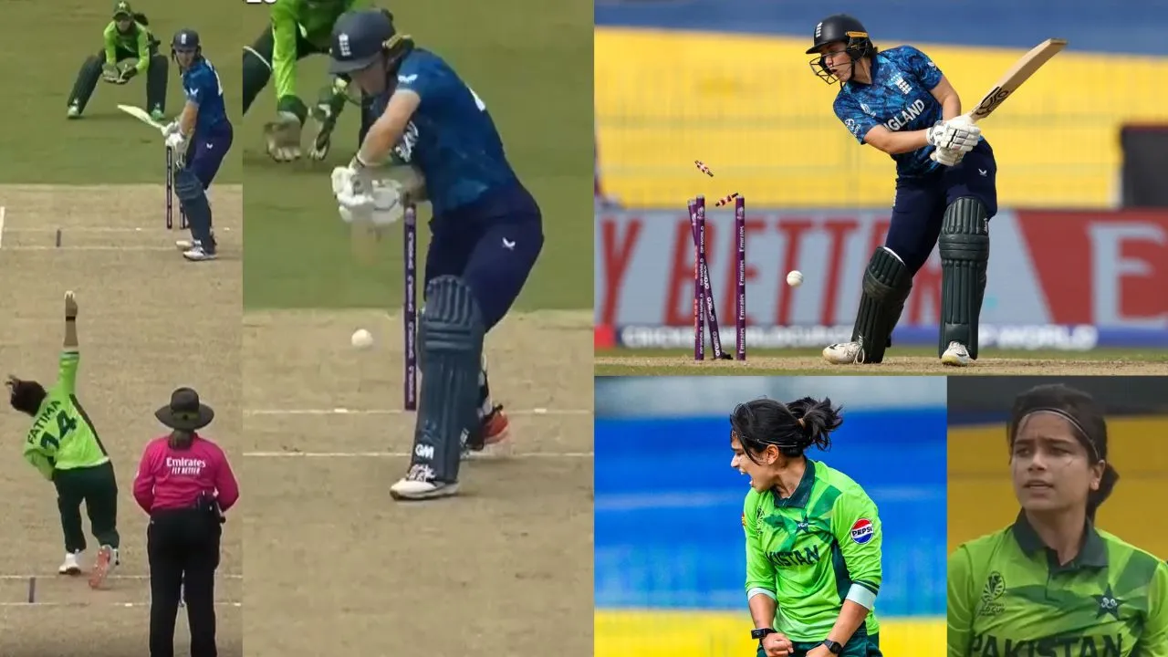 WATCH: Fatima Sana delivers a gem to remove Nat Sciver-Brunt during Pakistan vs England Women’s World Cup 2025 clash