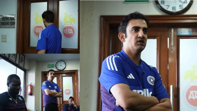 WATCH: India head coach Gautam Gambhir motivates West Indies players with powerful words after Delhi Test