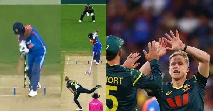 WATCH: Nathan Ellis bowls a jaffa to dismiss Sanju Samson in 2nd T20I – AUS vs IND