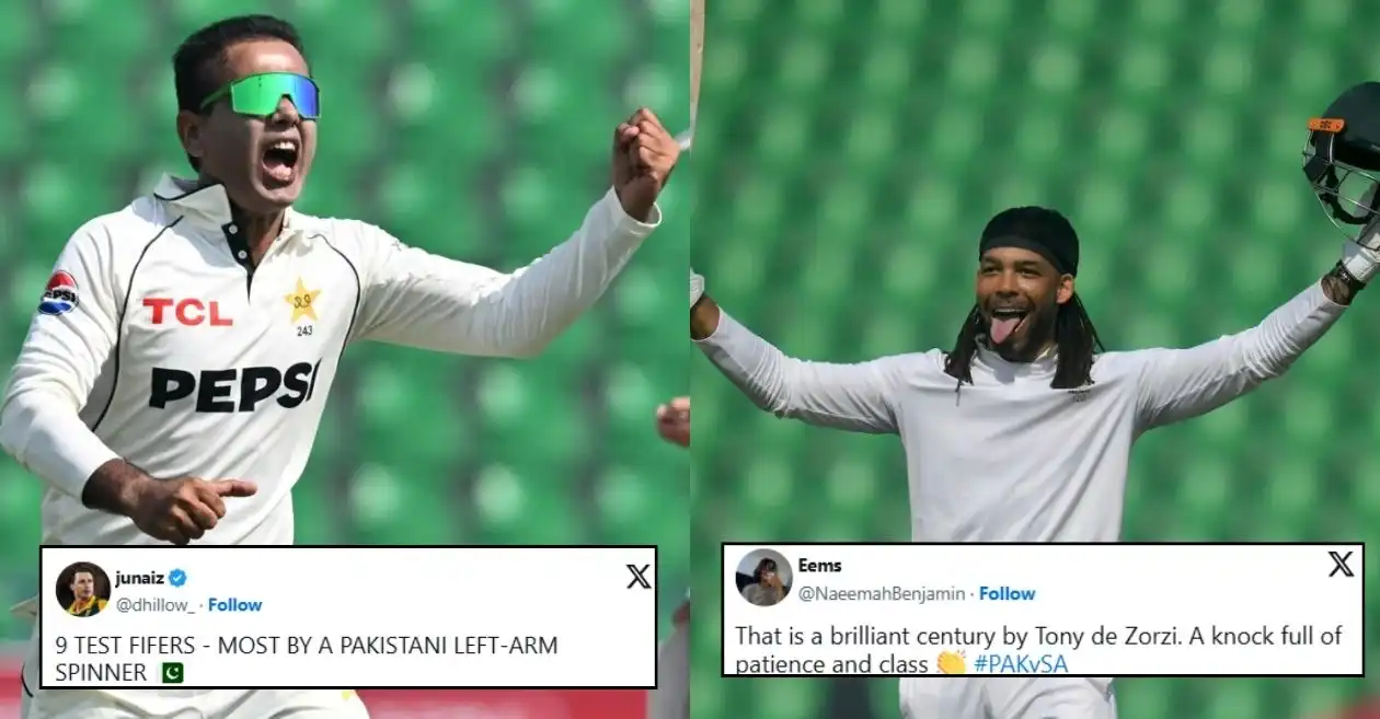 Fans react as Noman Ali’s 6-fer rattles South Africa despite Tony de Zorzi’s fighting ton in Lahore Test – PAK vs SA
