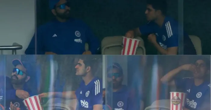 WATCH: Rohit Sharma and Shubman Gill share popcorn bucket during rain break in Perth ODI – AUS vs IND WATCH: Rohit Sharma and Shubman Gill share popcorn bucket during rain break in Perth ODI – AUS vs IND