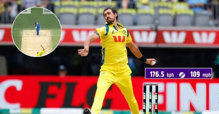 AUS vs IND: Did Mitchell Starc bowl world’s fastest delivery? speed gun clocks 176.5 kmph during 1st ODI AUS vs IND: Did Mitchell Starc bowl world’s fastest delivery? speed gun clocks 176.5 kmph during 1st ODI