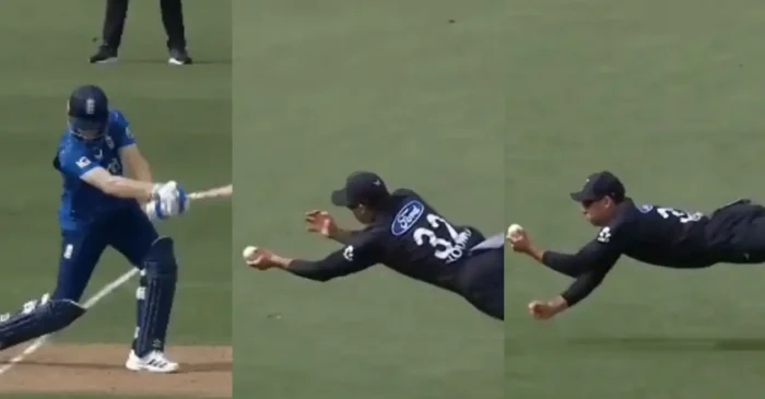WATCH: Will Young plucks a screamer to dismiss Harry Brook in 2nd ODI – NZ vs ENG WATCH: Will Young plucks a screamer to dismiss Harry Brook in 2nd ODI – NZ vs ENG