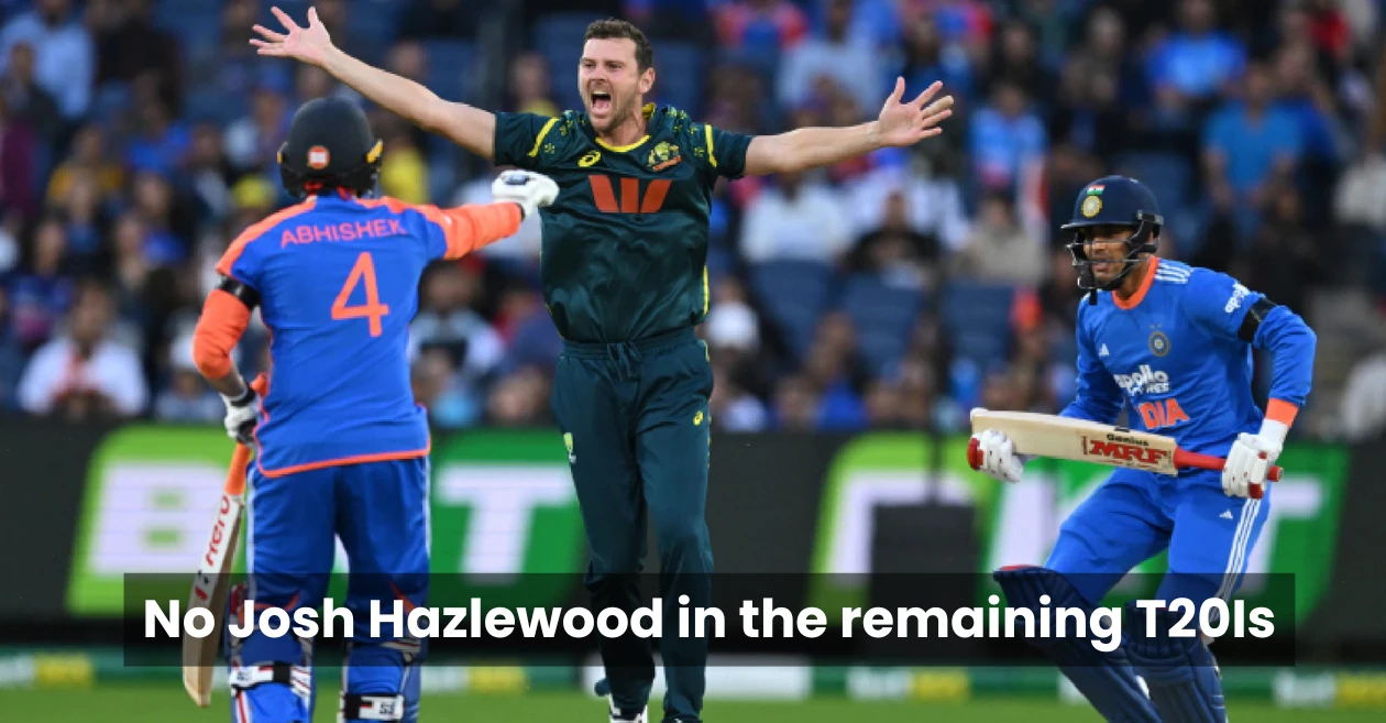 AUS vs IND: Here’s why Australia seamer Josh Hazlewood will miss the remaining T20I series against India