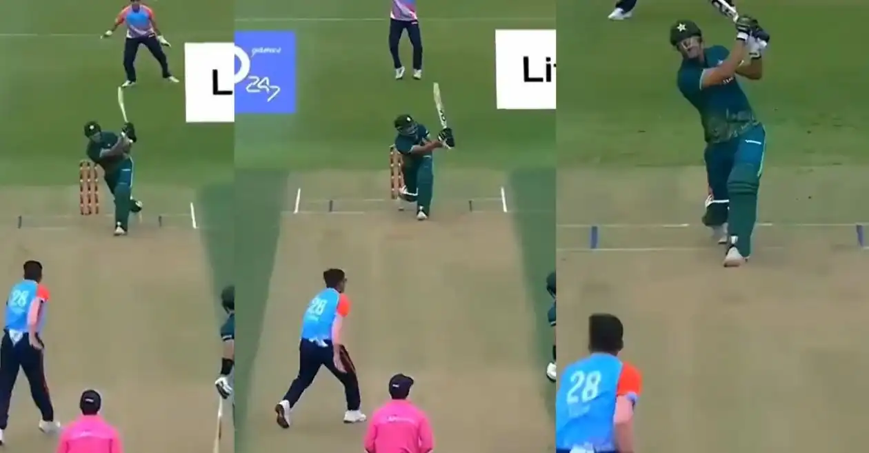 WATCH: Abbas Afridi slams 6 sixes in an over during Pakistan vs Kuwait clash at Hong Kong Sixes 2025