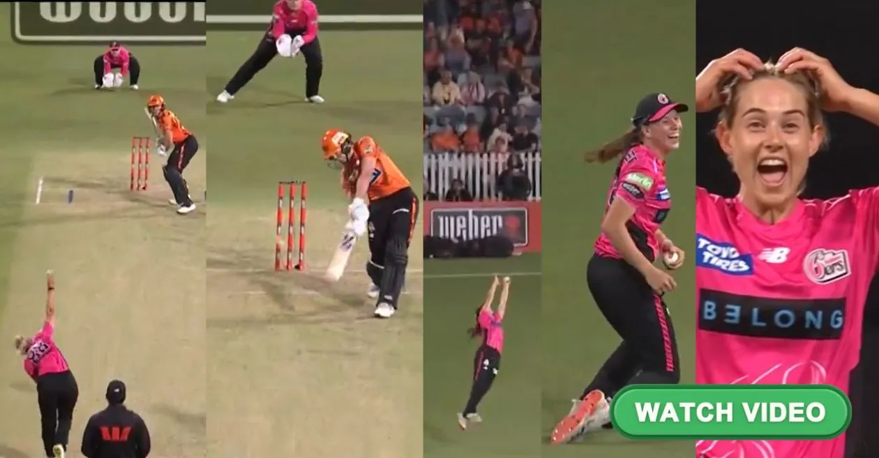 WBBL|11 [WATCH]: Caoimhe Bray’s stunning grab sends Amy Edgar packing as Sydney Sixers clinch 10-wicket victory against Perth Scorchers