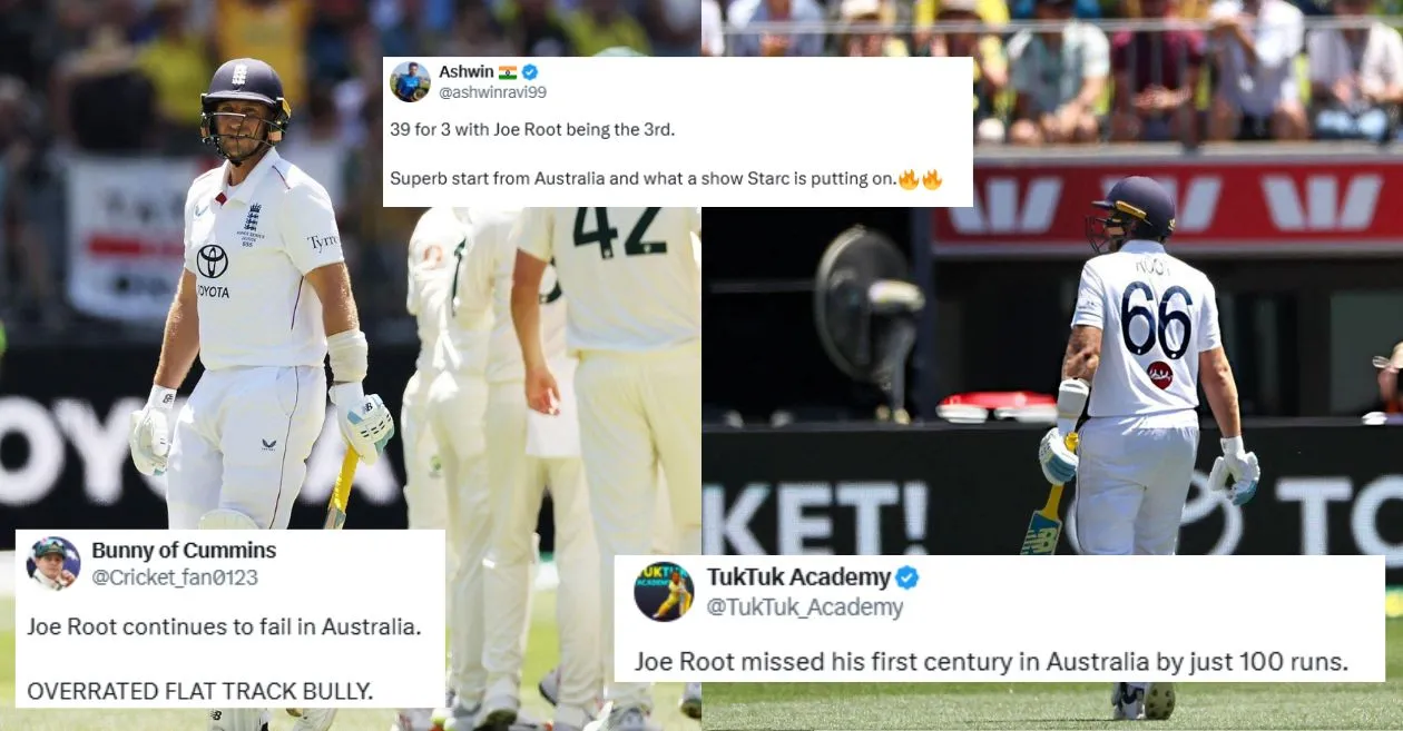 Ashes 2025-26: Fans brutally troll Joe Root as Mitchell Starc removes England superstar batter for a 7-ball duck | Perth Test, Day 1