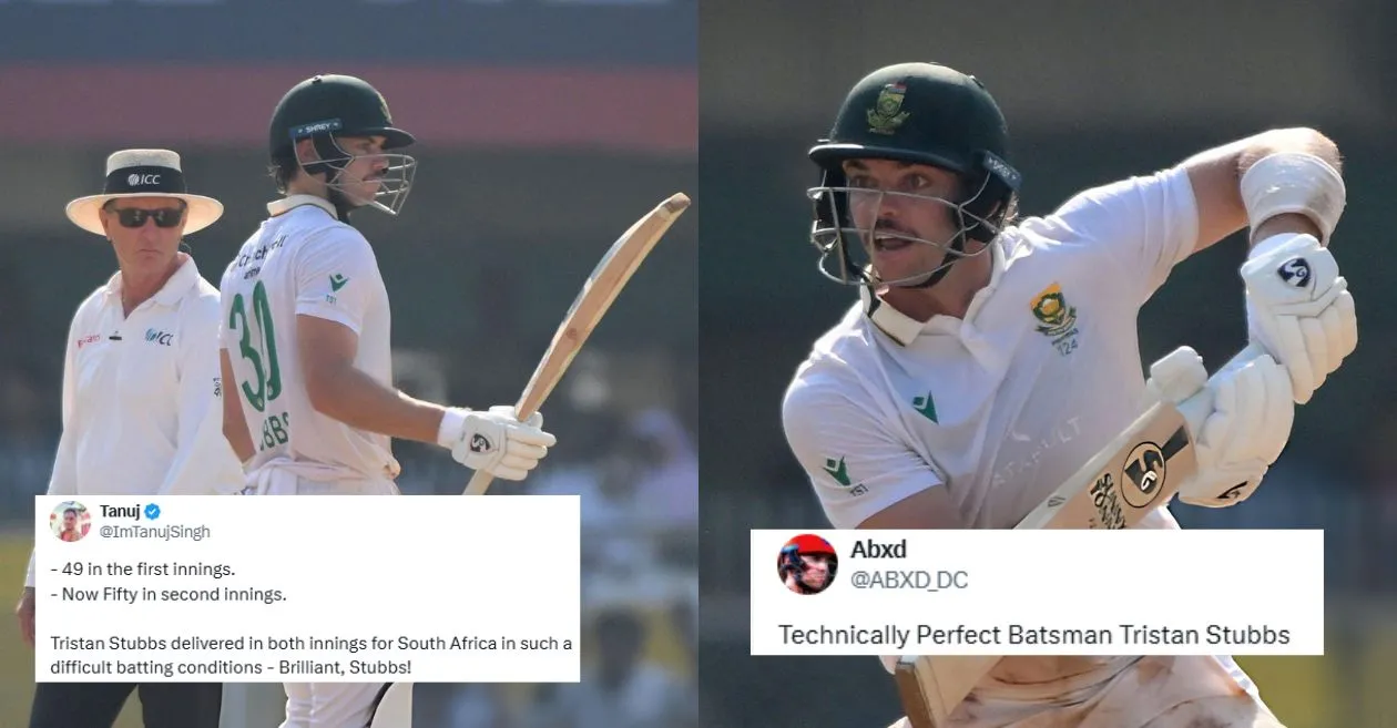 Fans erupt as Tristan Stubbs leads South Africa’s dominance over India on Day 4 of the Guwahati Test
