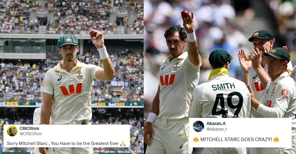 Ashes 2025-26: Fans go gaga as Mitchell Starc rips through England with seven-wickets on Day 1 of Perth Test
