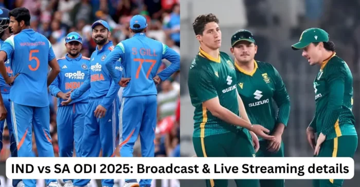 IND vs SA ODI 2025: Broadcast, Live Streaming details – When & where to watch in India, USA, South Africa, UK, other countries