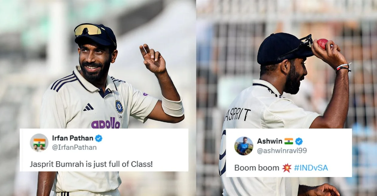 IND vs SA: Fans go gaga as Jasprit Bumrah destroys South Africa with his five-wicket haul on Day 1 of Kolkata Test