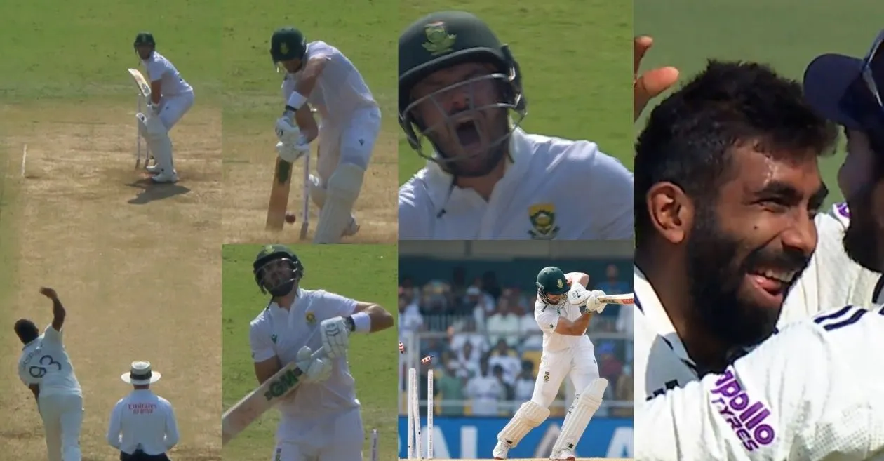 IND vs SA [WATCH]: Jasprit Bumrah dismantles Aiden Markram’s stumps with a peach on Day 1 of the Guwahati Test