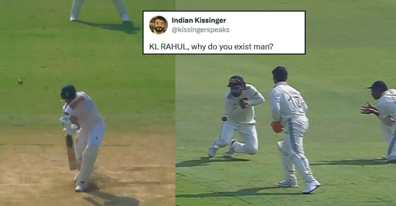 Fans brutally troll KL Rahul for dropping Aiden Markram’s catch on Day 1 of second Test