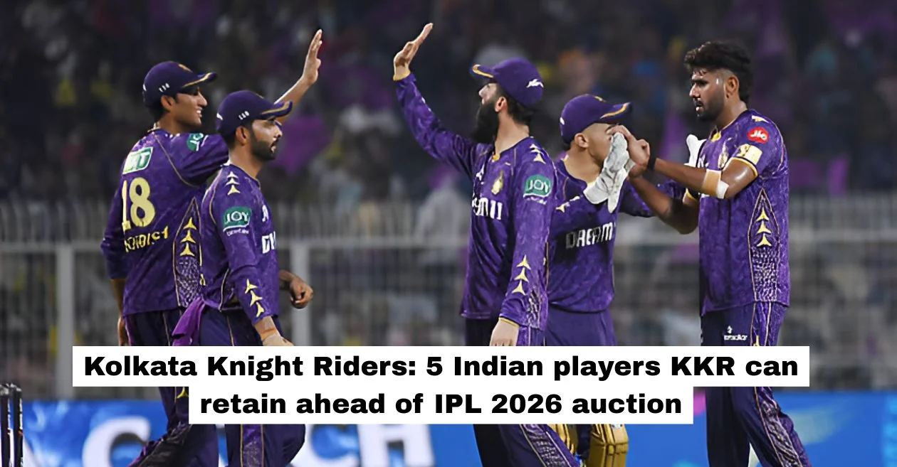Kolkata Knight Riders: 5 Indian players KKR can retain ahead of IPL 2026 auction