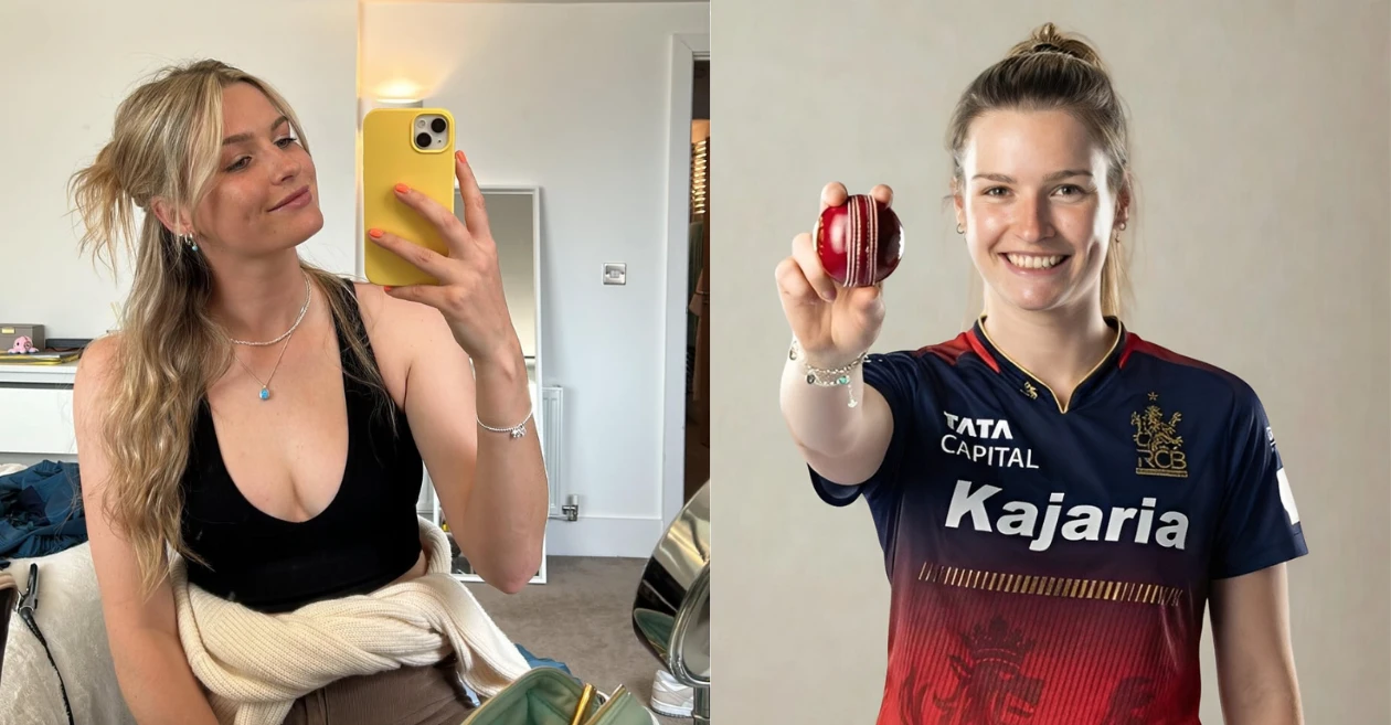 Lauren Bell reacts after becoming the most expensive buy for RCB in WPL 2026 Auction