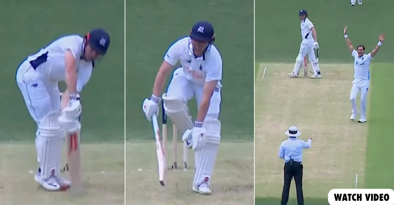 WATCH: Mitchell Starc bowls a toe-crushing to dismiss Harry Dixon in Sheffield Shield
