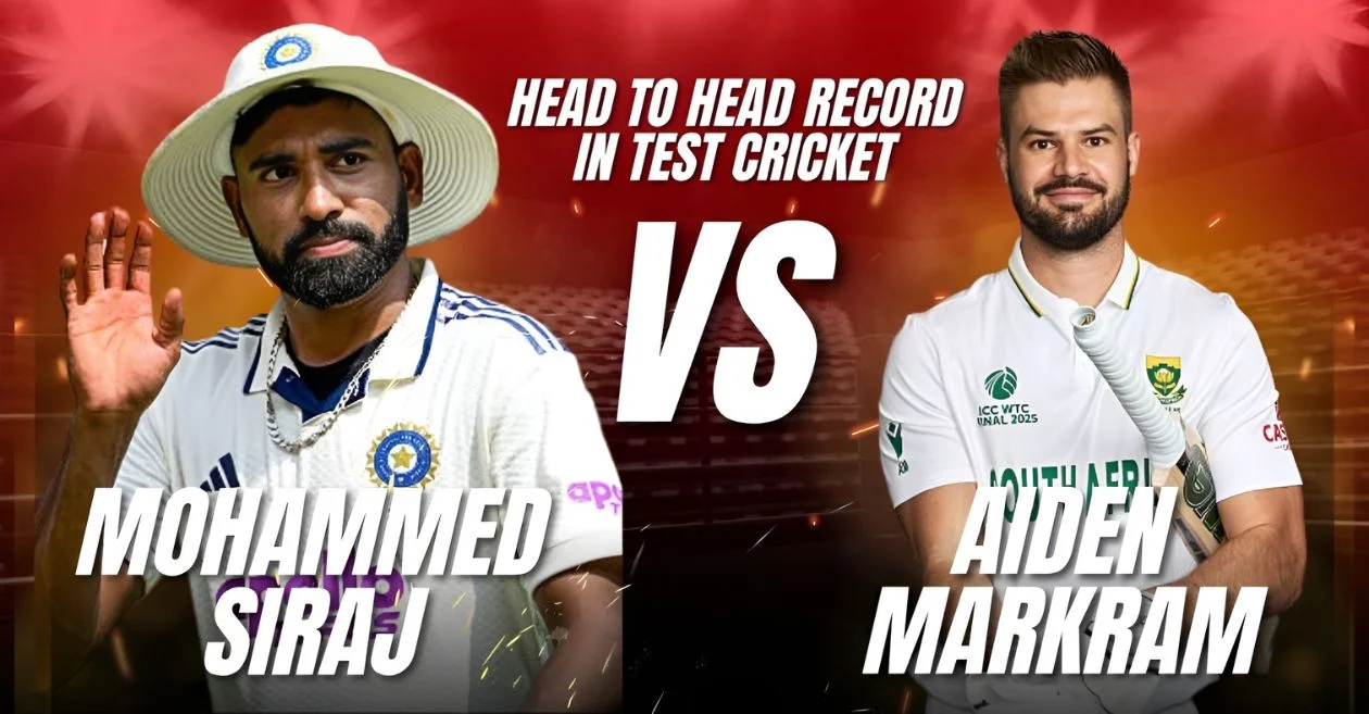 Mohammed Siraj vs Aiden Markram: Head to Head record in Test cricket ahead of the IND vs SA Test series