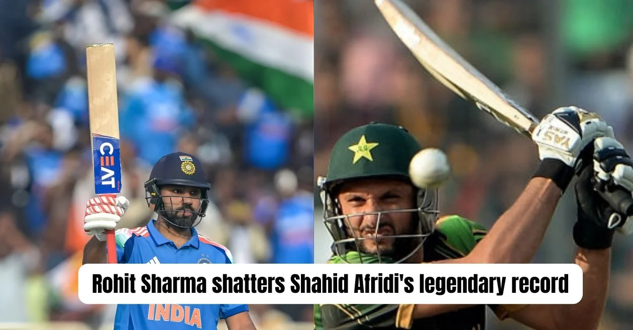 IND vs SA: Rohit Sharma shatters Shahid Afridi’s legendary record in the Ranchi ODI against South Africa