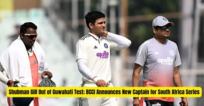 IND vs SA: Shubman Gill ruled out as BCCI appoints new captain for the Guwahati Test vs South Africa