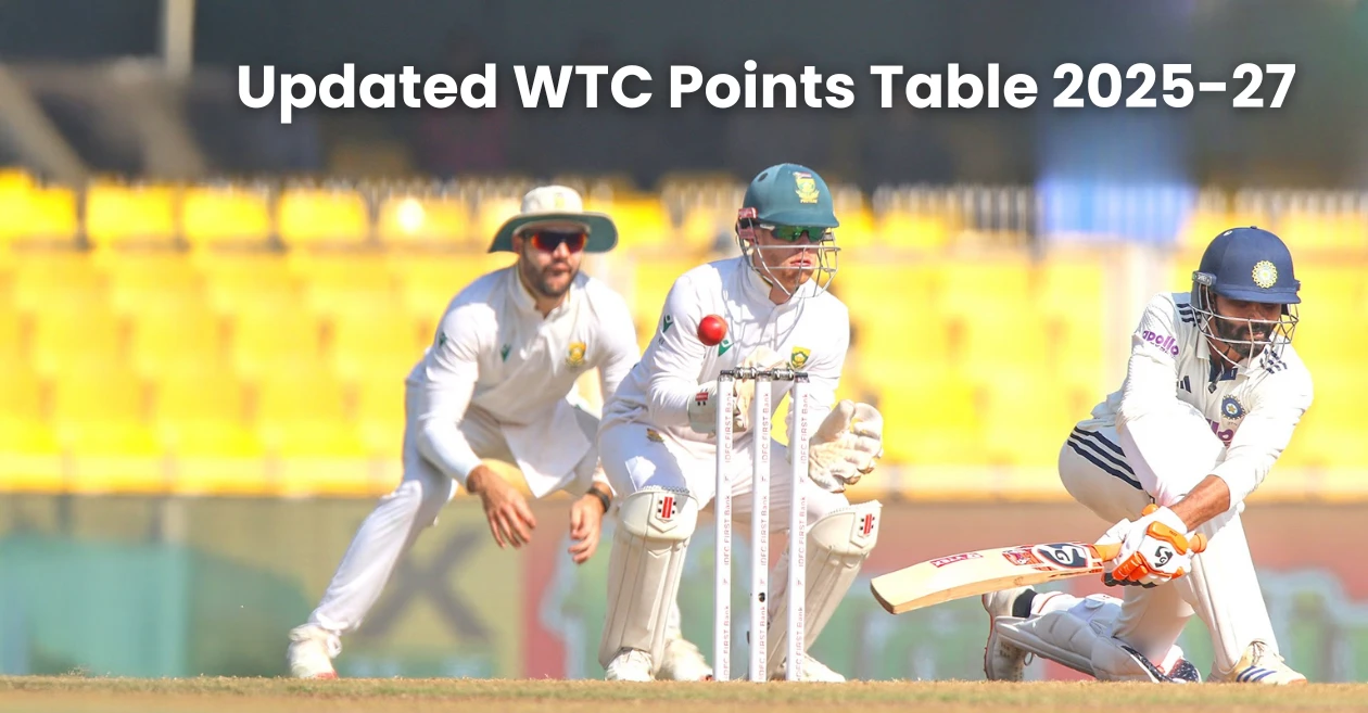 WTC points table 2025-27 [Updated]: India slips to fifth place after crushing defeat against South Africa in Guwahati Test