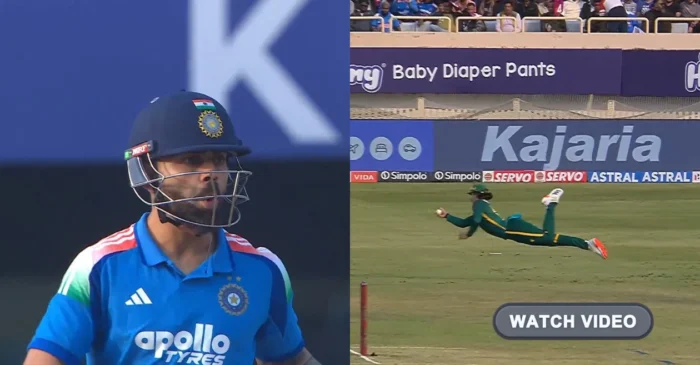 WATCH: Dewald Brevis leaves Virat Kohli shell-shocked with a stunning catch to dismiss Ruturaj Gaikwad – IND vs SA,1st ODI