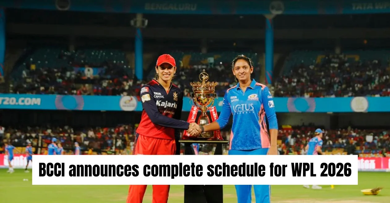 BCCI announces complete schedule for WPL 2026; Royal Challengers Bengaluru will battle Mumbai Indians in the opener