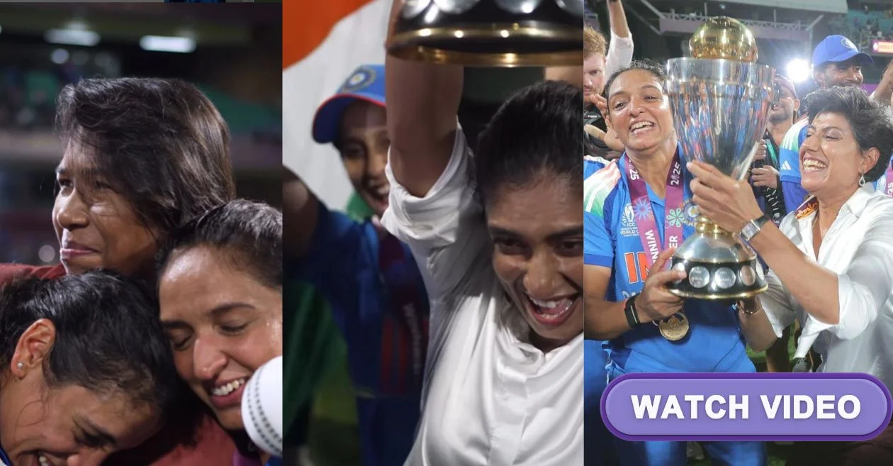 WATCH: Mithali Raj, Jhulan Goswami, Anjum Chopra and Reema Malhotra join Harmanpreet Kaur and the Indian Team in celebrating Women’s World Cup 2025 win