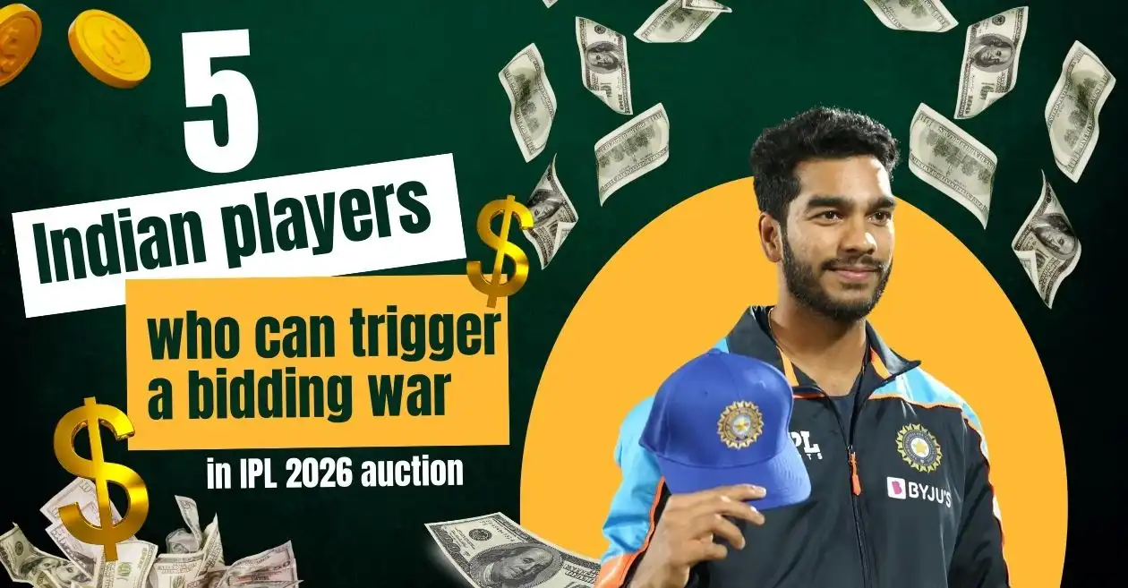 5 Indian players who can trigger a bidding war in IPL 2026 mini auction