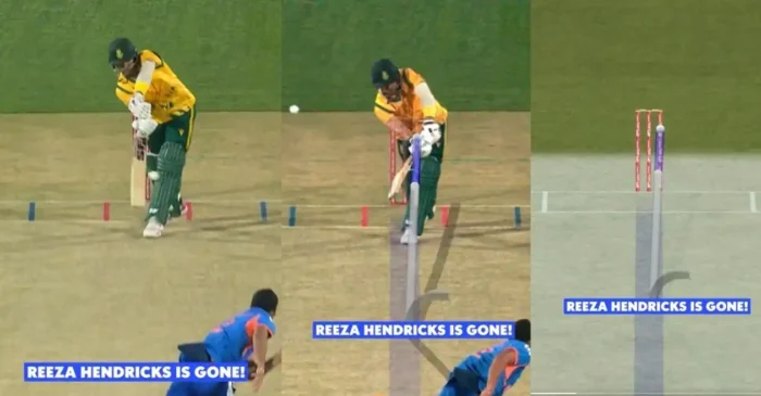 WATCH: Arshdeep Singh removes Reeza Hendricks with a beauty in 3rd T20I – IND vs SA
