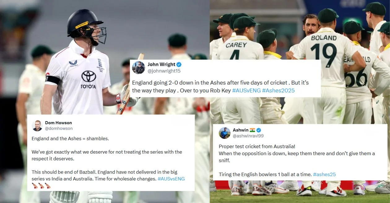 Ashes 2025-26: Fans react after England on the verge of defeat as Australia dominates Day 3 of the pink-ball Test in Gabba