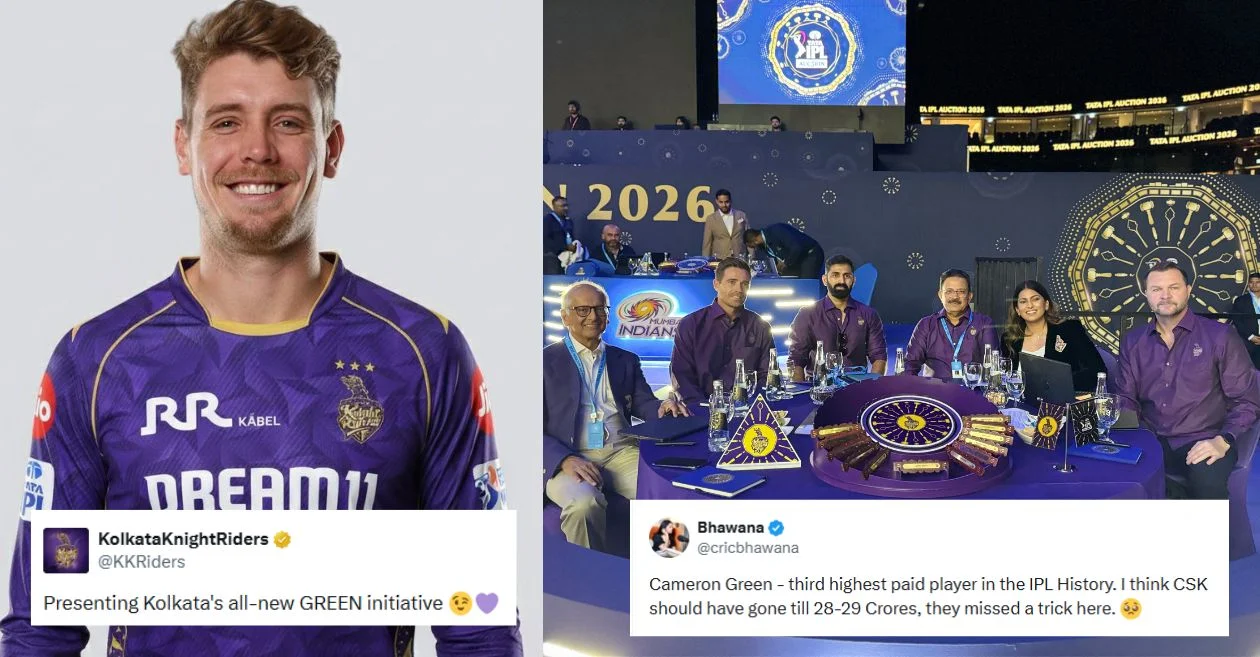 IPL 2026 Auction: Fans go wild as Cameron Green becomes the most expensive overseas player in league’s history
