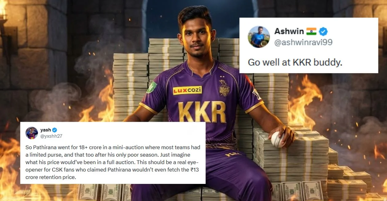 IPL 2026 Auction: Fans cheer as KKR’s late move bags Matheesha Pathirana after an intense bidding war between LSG and DC