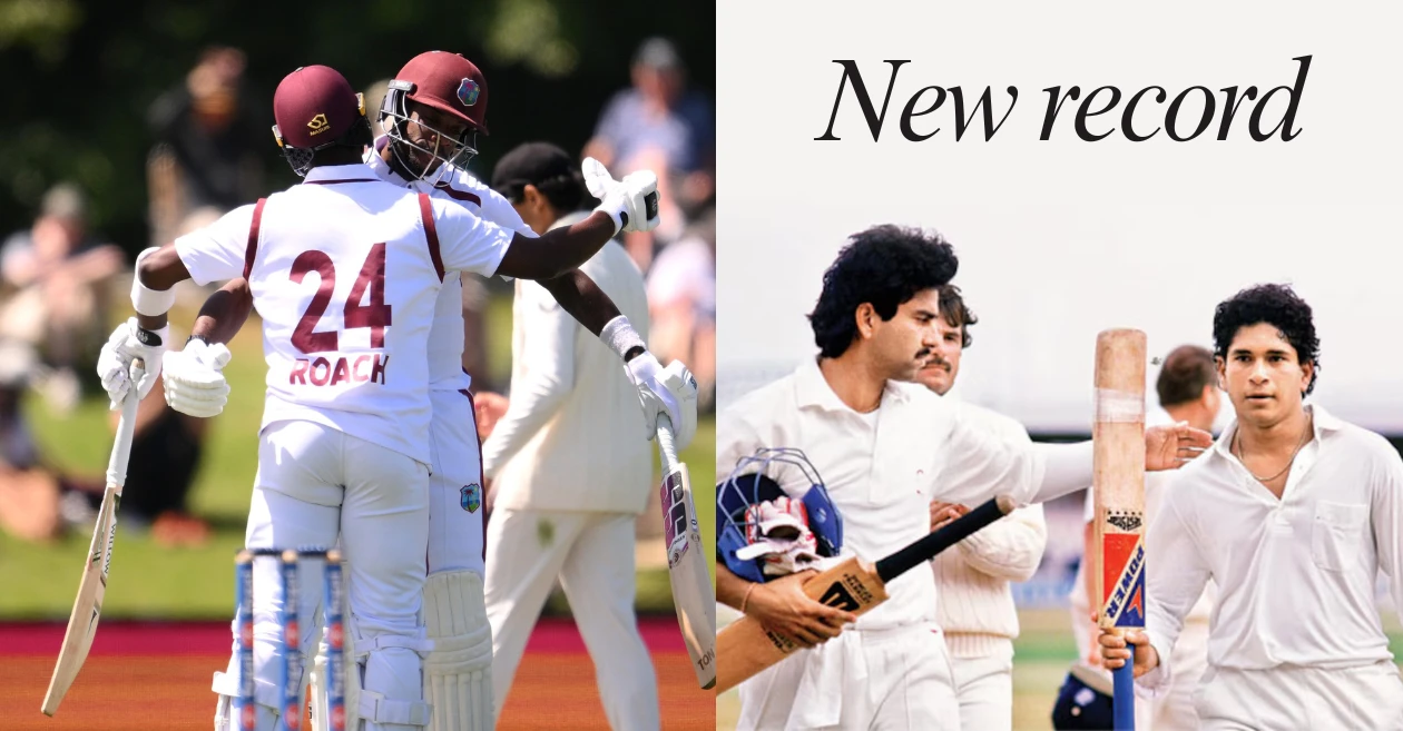 Highest partnership for 7th wicket in 4th innings of a Test match ft. Justin Greaves and Kemar Roach