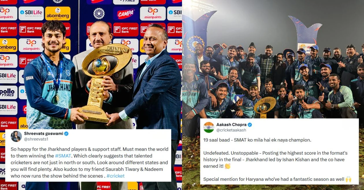 Fans celebrate as Ishan Kishan leads Jharkhand to maiden Syed Mushtaq Ali Trophy glory with a dominant win over Haryana in 2025 Final