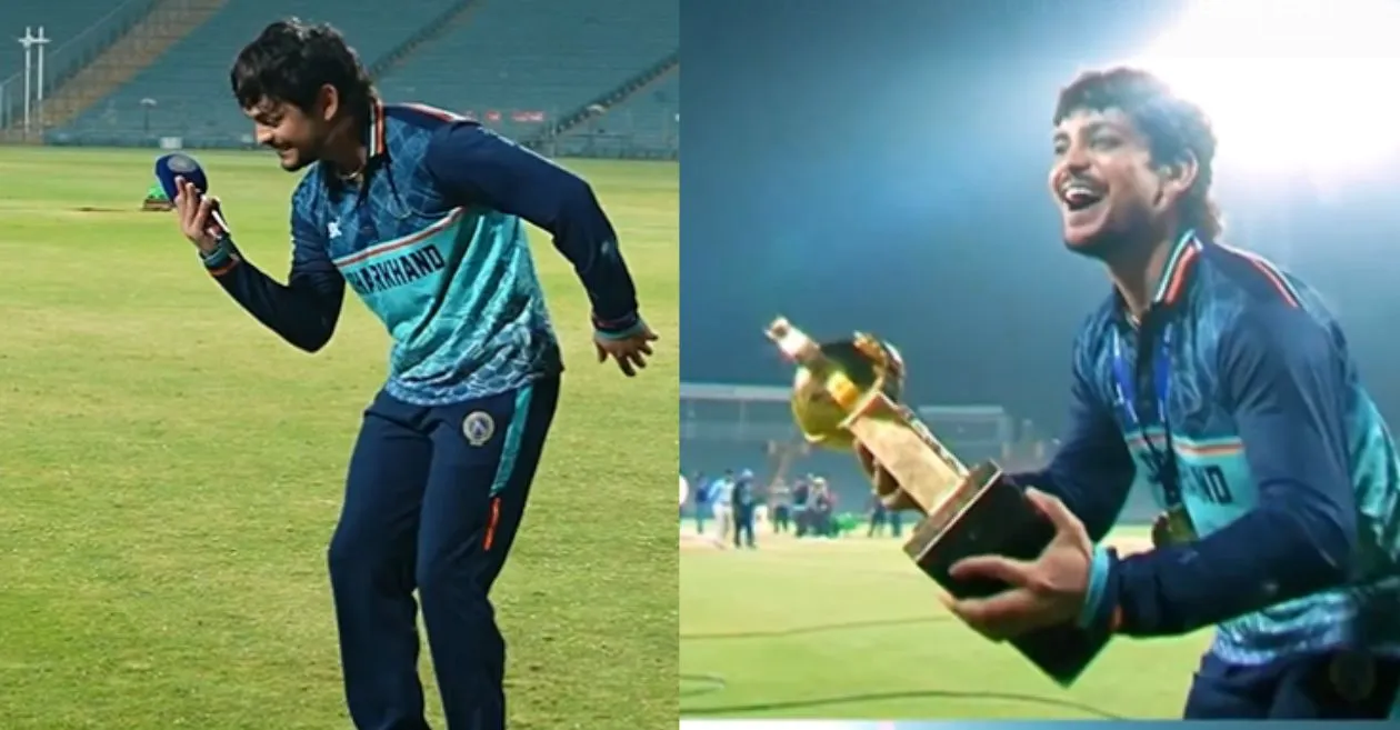 WATCH: Ishan Kishan breaks into iconic ‘Dhurandhar dance’ after Jharkhand wins SMAT 2025